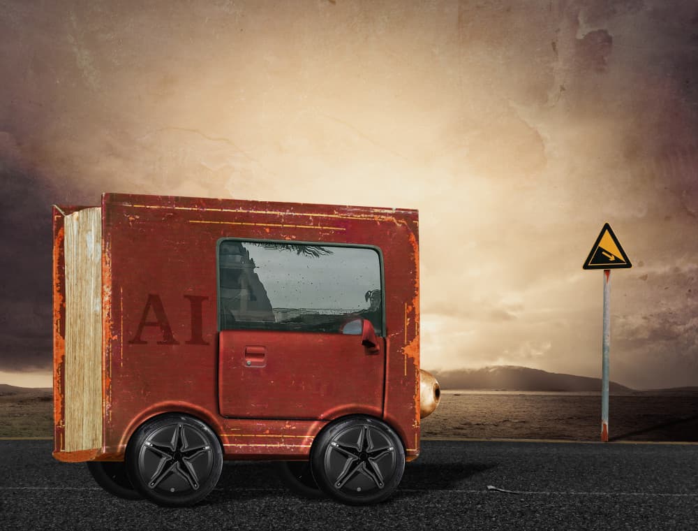 AI Road Ahead by Biao  Huang — canvas wall art