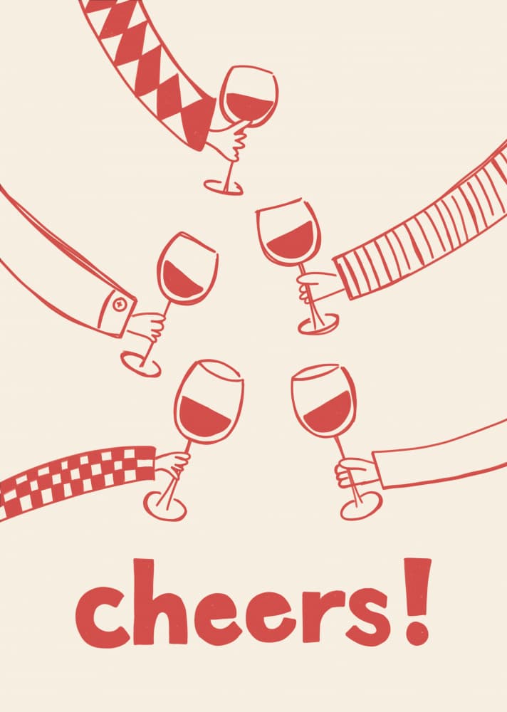 Cheers Wine Toast by Rio Soléy — canvas wall art