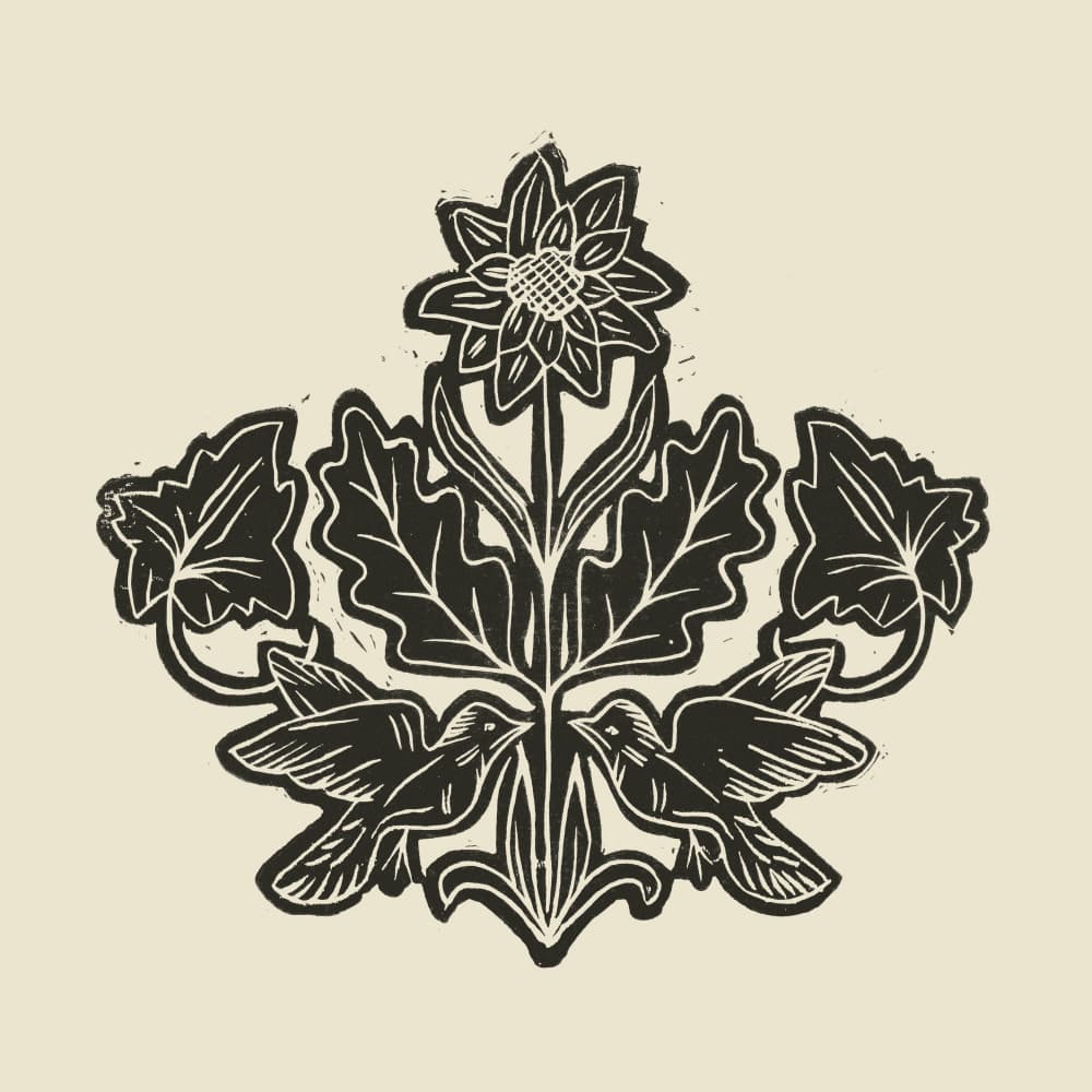 Elegant Floral Birds by Alexandra Weise — canvas wall art