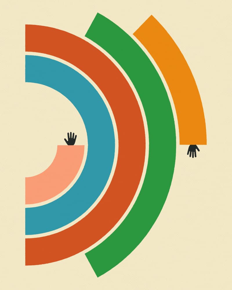 Helping Hands Community by Jazzberry Blue — canvas wall art