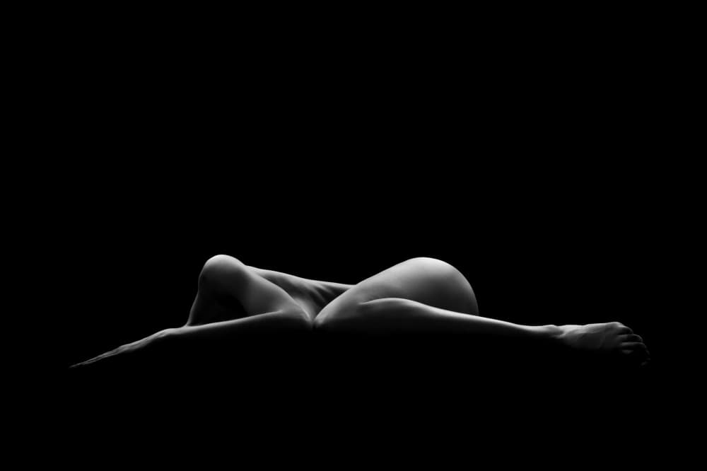 Elegant Feminine Form by Leon Schröder — canvas wall art