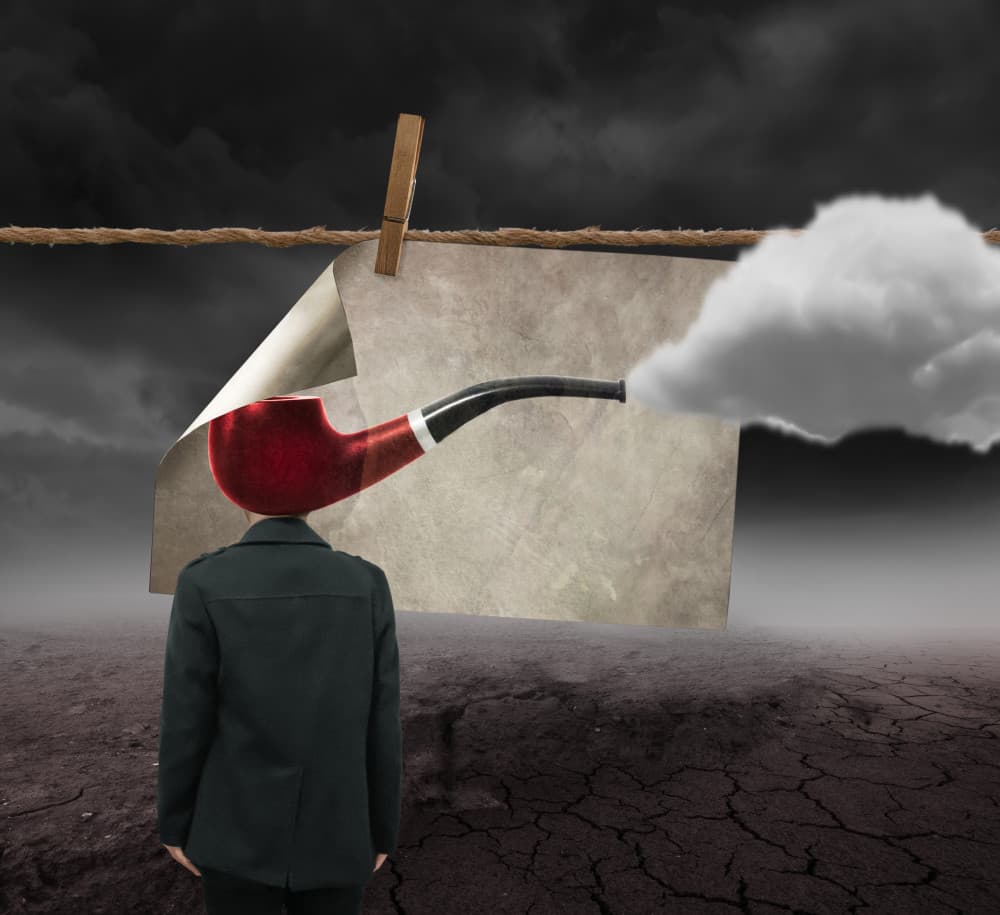 Smoking Pipe Thought by Biao  Huang — canvas wall art