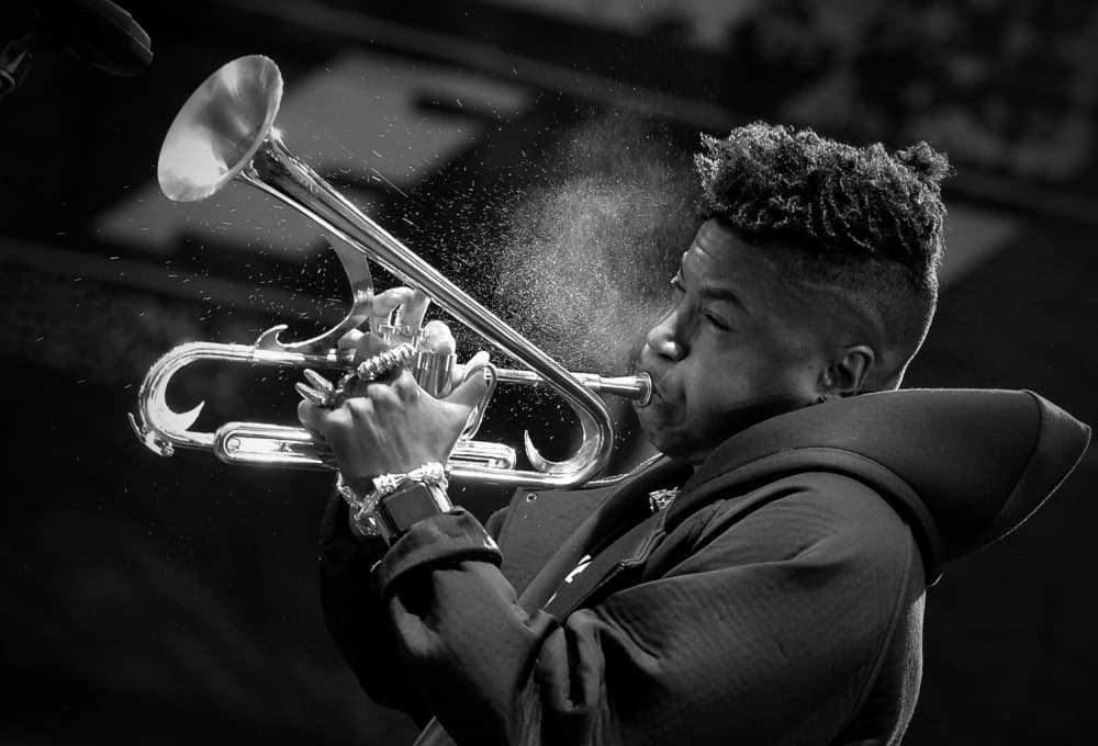 Expressive Trumpet Player by Dragoslav Nedici — canvas wall art