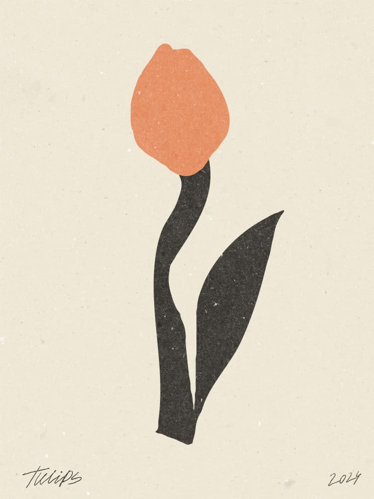 Modern Flower 01 by NKTN — canvas wall art