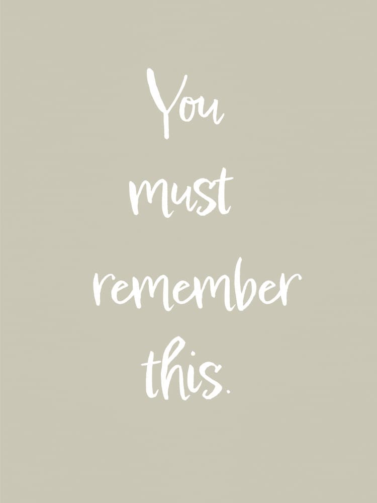 You Must Remember This by Old Artists Studio II — canvas wall art