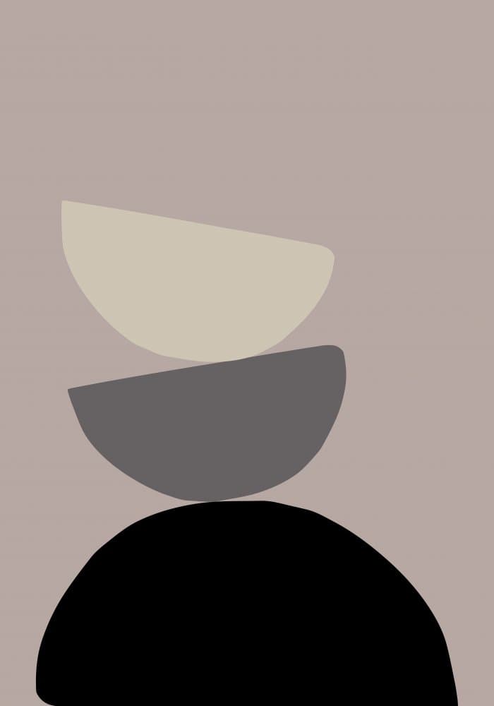 Modern Geometric Balance by Old Artists Studio — canvas wall art