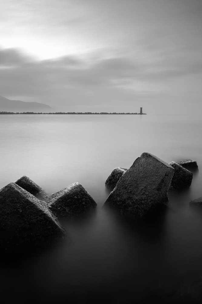 Serene Coastal Lighthouse by 陆风Landwind — canvas wall art