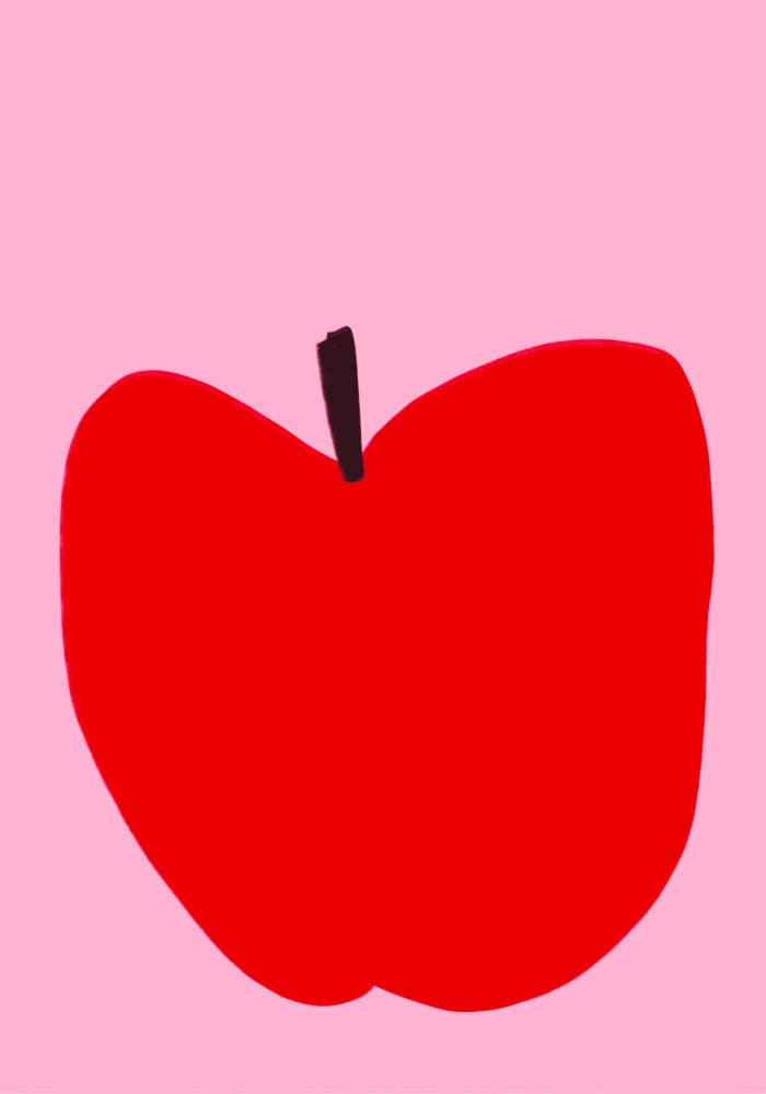 Crimson Simplicity by Athene Fritsch — canvas wall art
