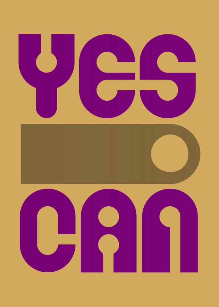Yes Can Motivation by Andreas Magnusson — canvas wall art