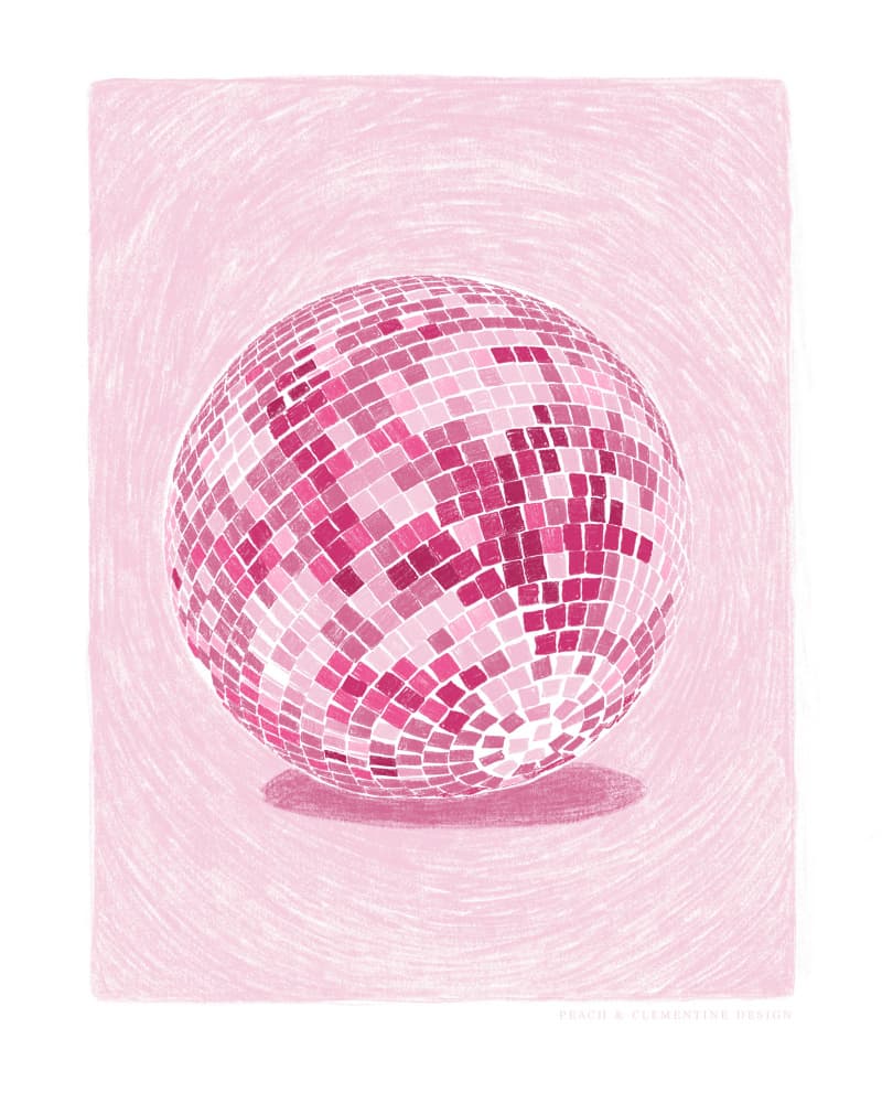 Pandc Discoball Copy 2 by Jenny Liz Rome — canvas wall art