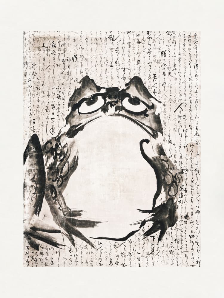 Japanese Frog (late 18th 19th Century) by Getsuju — canvas wall art