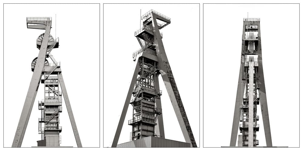 Industrial Mine Towers by Oliver Buchmann — canvas wall art