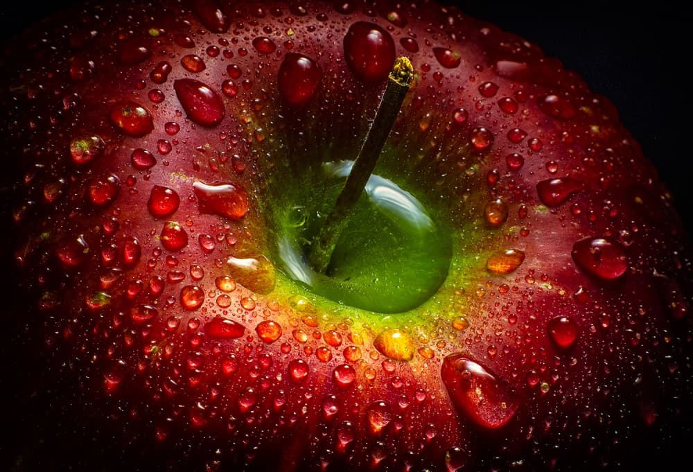 Dewy Red Apple by Aida Ianeva — canvas wall art