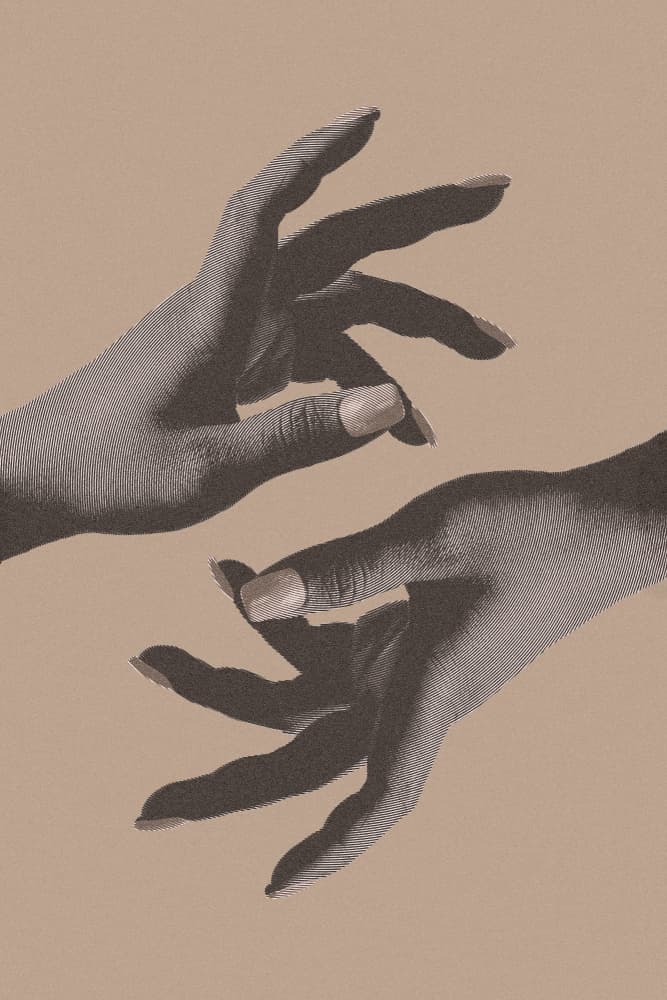 Elegant Reaching Hands by Old Artists Studio III — canvas wall art