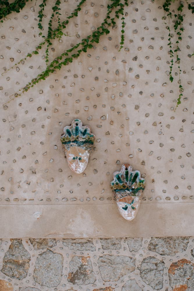 Rustic Wall Masks by Claudia Casal — canvas wall art