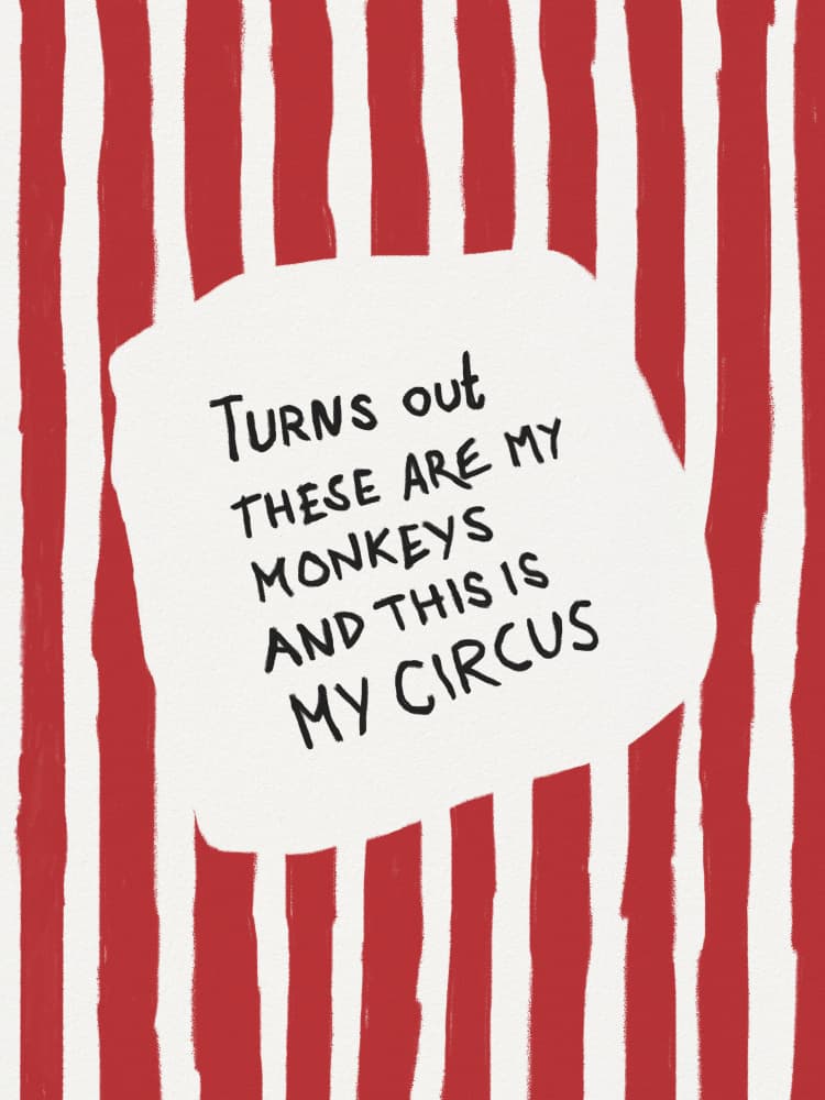 My Circus My Monkeys by Andreas Magnusson — canvas wall art