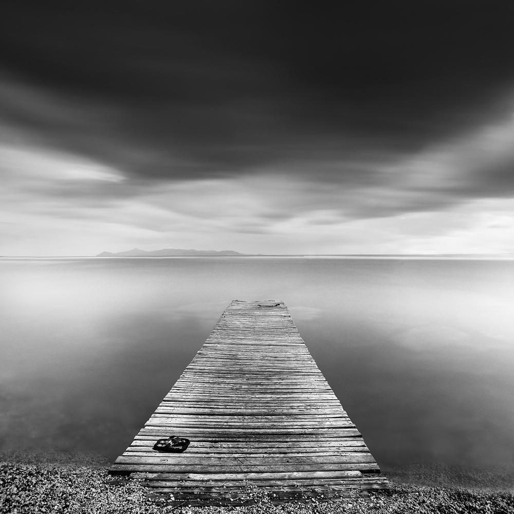 Wooden Pier Serenity by George Digalakis — canvas wall art