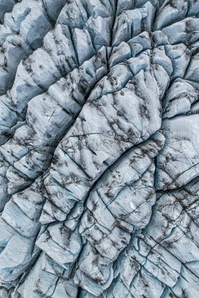 Glacier Ice Patterns by Martin Blahák — canvas wall art
