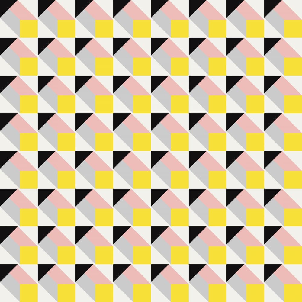 Abstract Cube Illusion by Little Dean — canvas wall art