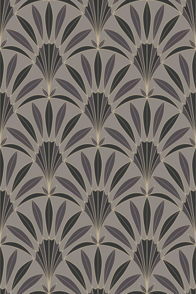 Art Deco Fan Pattern by Alexandra Weise — canvas wall art