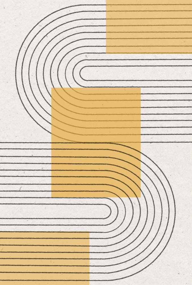 Curved Harmony by THE MIUUS STUDIO — canvas wall art