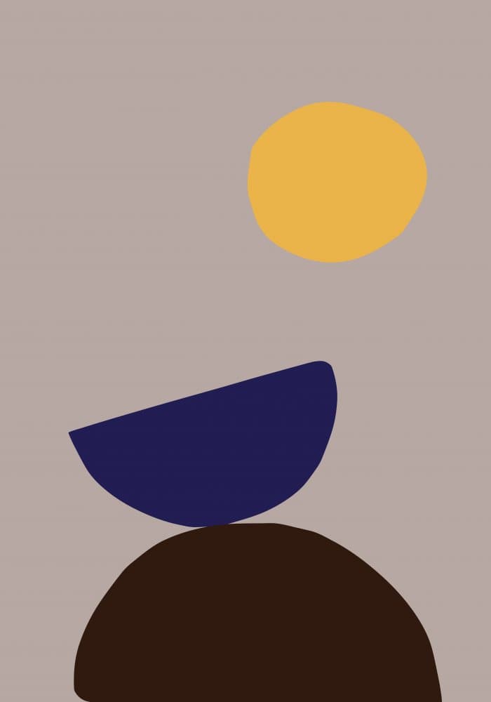 Abstract Balanced Forms by Old Artists Studio — canvas wall art