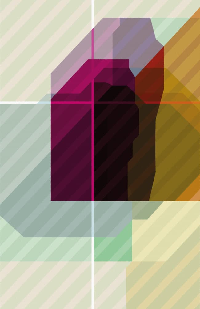 Layered Geometric Abstract by Rafa Mateo — canvas wall art