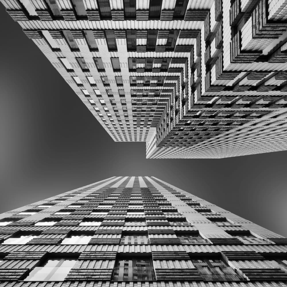 Modern Urban Geometry by Jeroen van de Wiel — canvas wall art