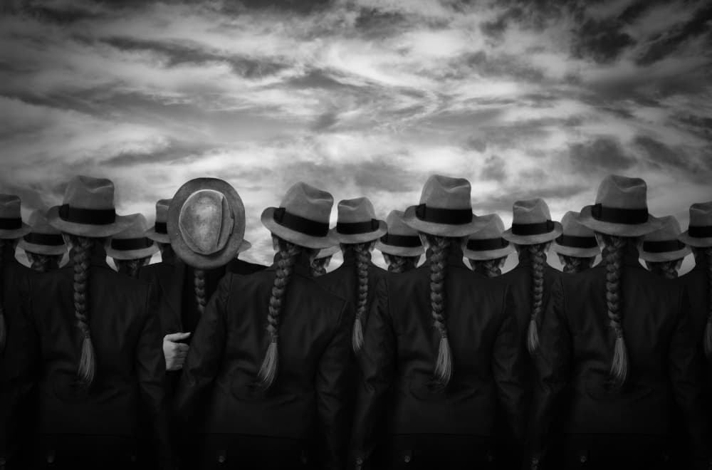 Mysterious Hat Women by Seyhan Terzioglu — canvas wall art
