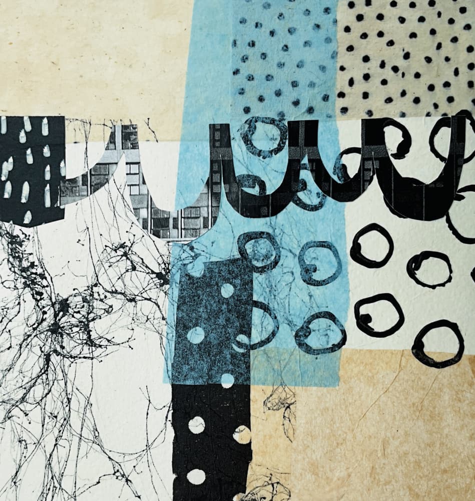 Abstract Patterned Collage by Cordula Kagemann — canvas wall art