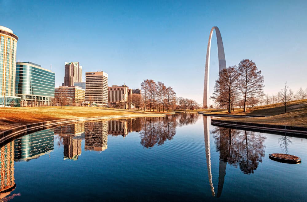 St Louis Arch Reflection by GuruShots — canvas wall art