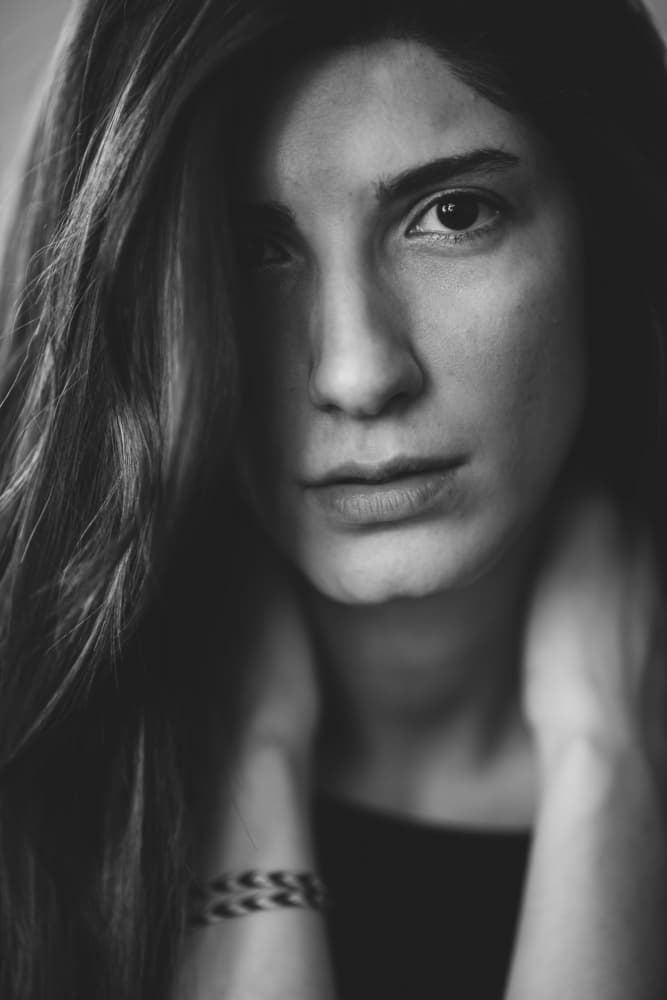 Intense Gaze Portrait by engin akyurt — canvas wall art