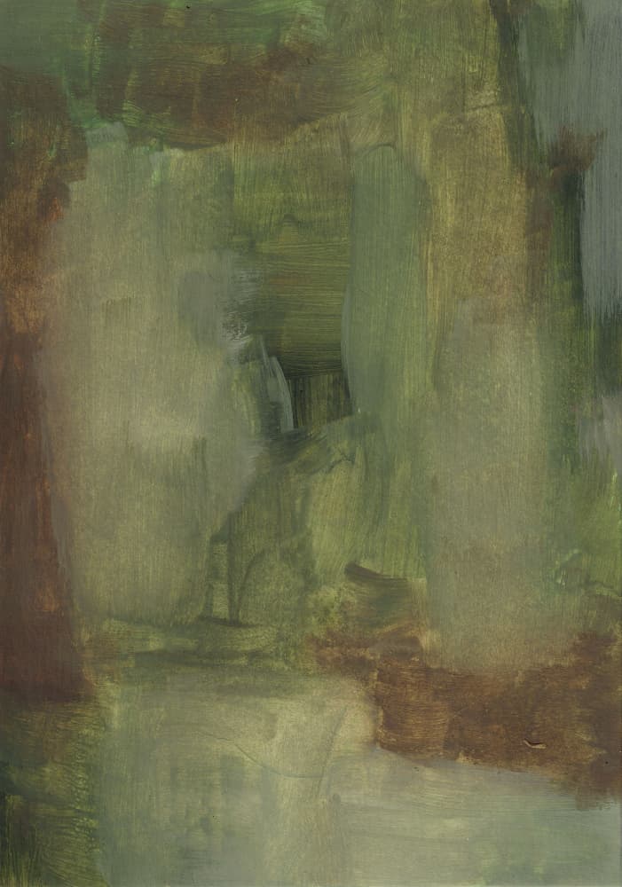 Misty Green Depths by Soniya Vijayakumar — canvas wall art