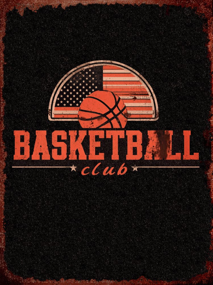 American Basketball Club by Old Artists Studio IV — canvas wall art