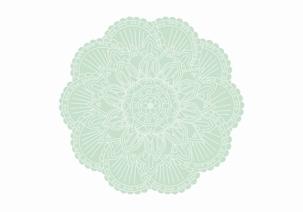 Soft Green Mandala by Old Artists Studio II — canvas wall art
