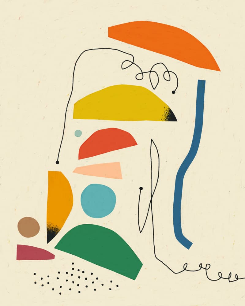 Modern Abstract Collage by Jazzberry Blue — canvas wall art