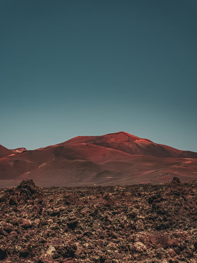 Red Mountain Desert by Michael Bangiev — canvas wall art