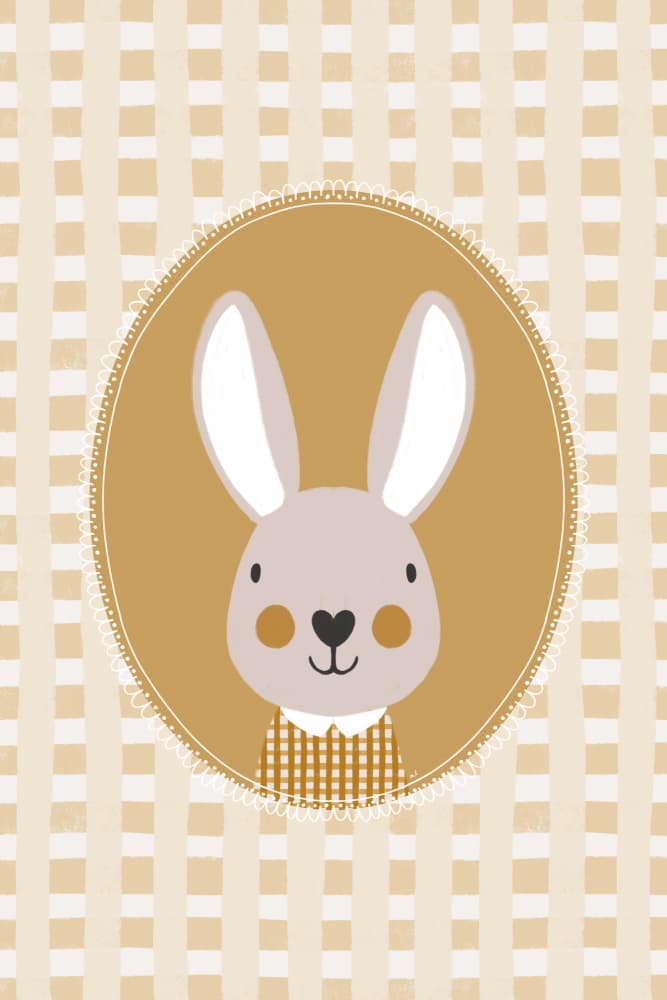 Whimsical Bunny Character by Menina Lisboa — canvas wall art