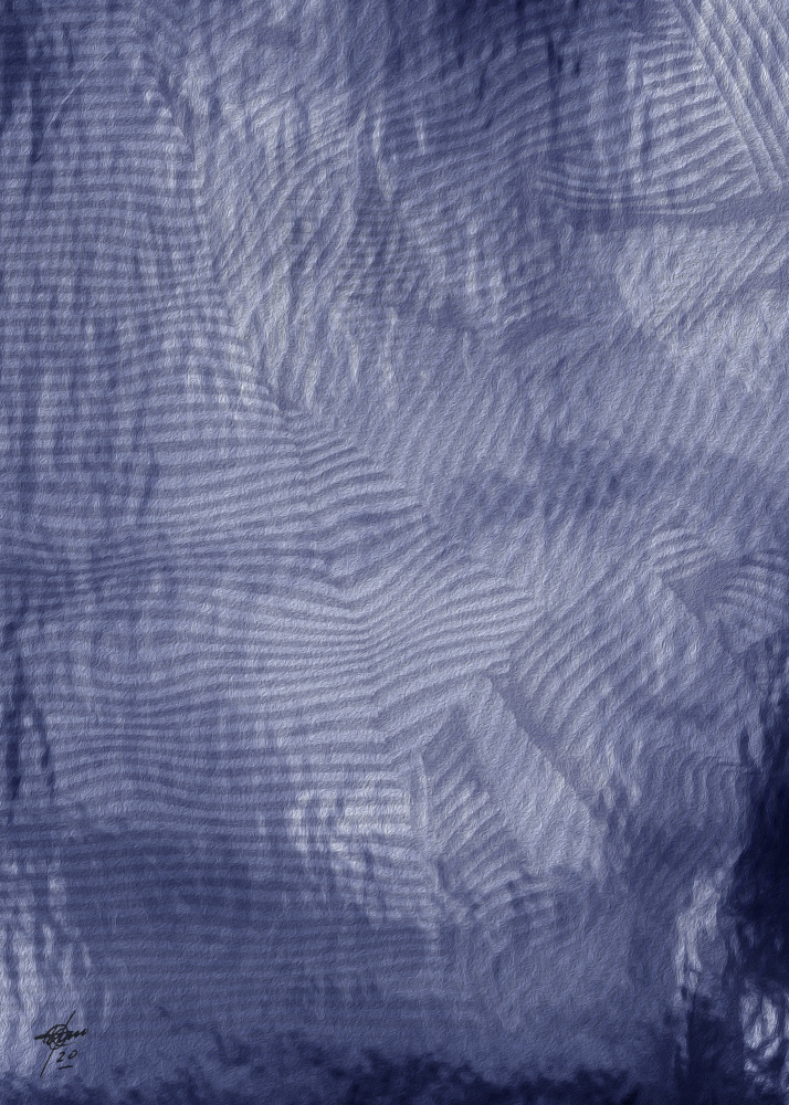 Calm Indigo Waves by Osvaldo Russo — canvas wall art