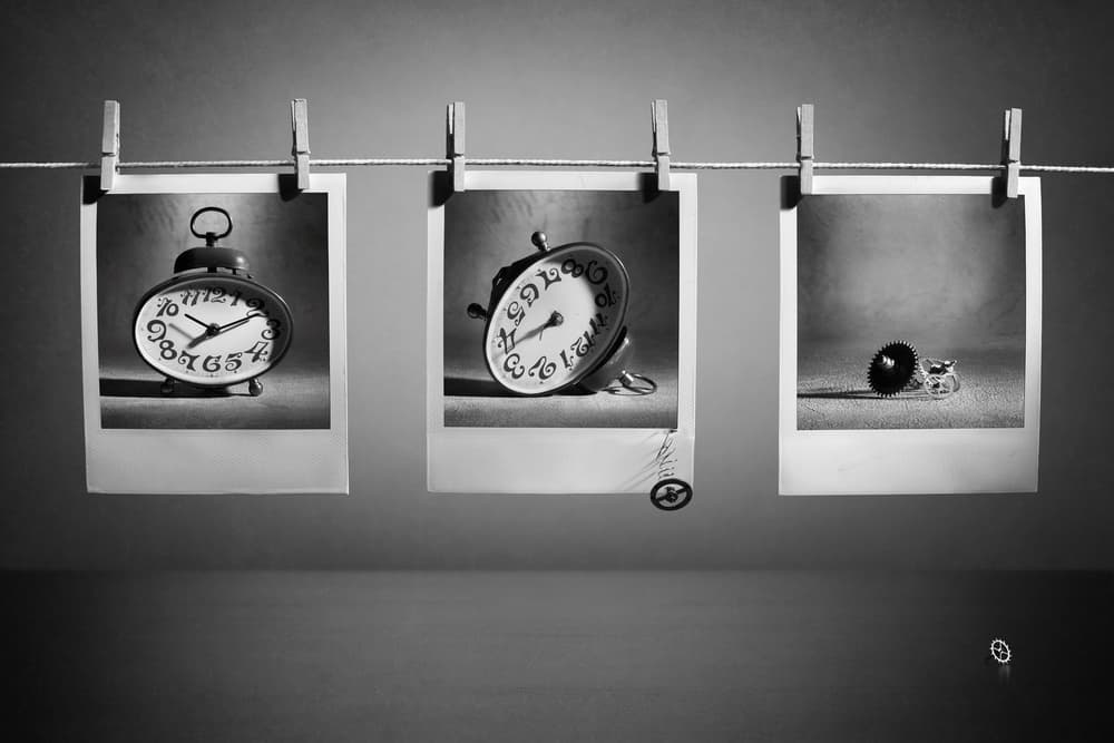Vintage Clocks Unwind by Victoria  Glinka — canvas wall art