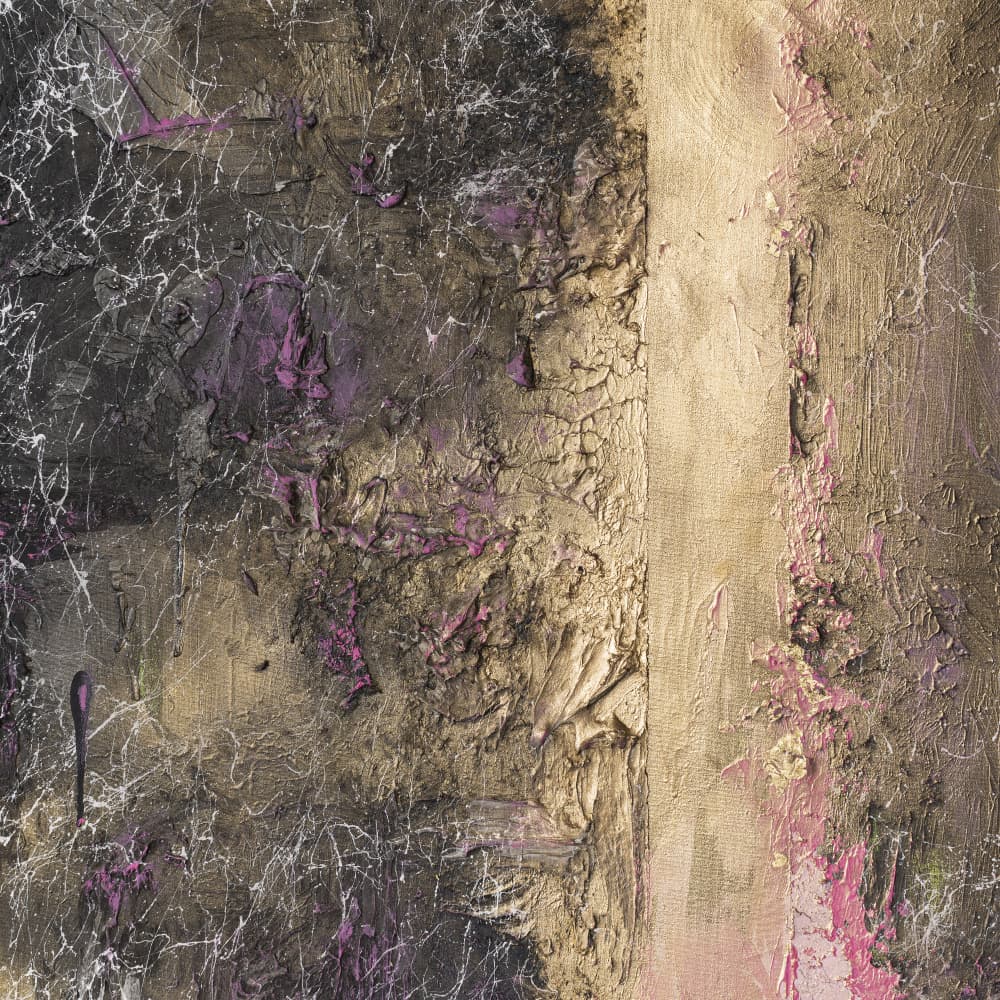 Textured Golden Purple by Anete Purina-Purite — canvas wall art