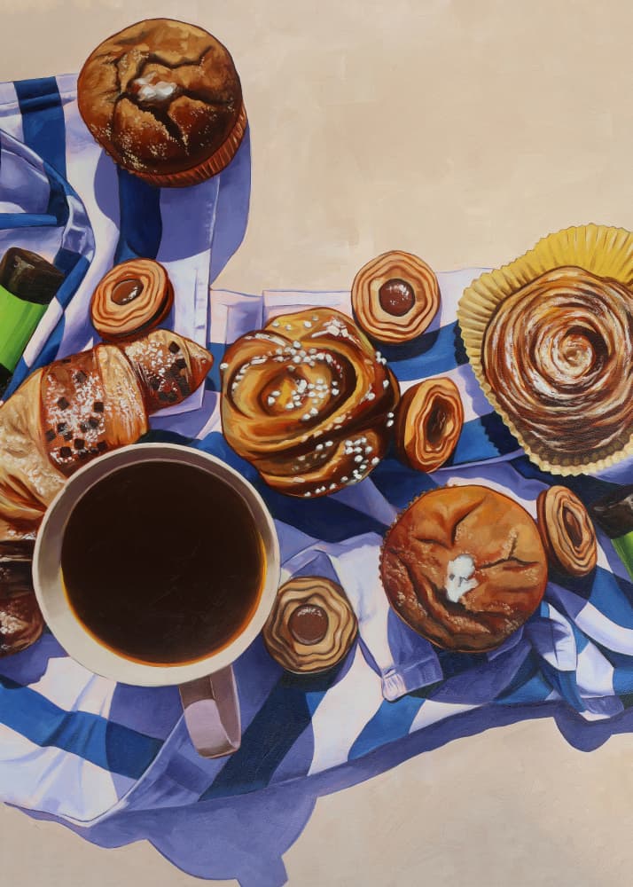 Cozy Morning Pastries by Anna Zdanowicz — canvas wall art