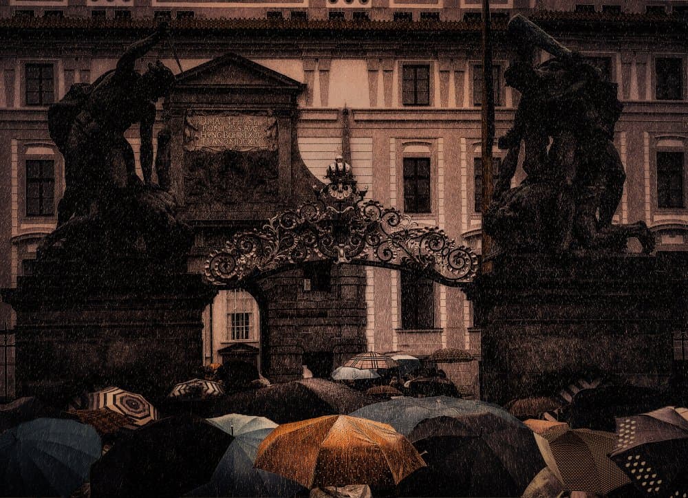 Umbrellas. by Natalia Simongulashvili   ( NATALIORION ) — canvas wall art