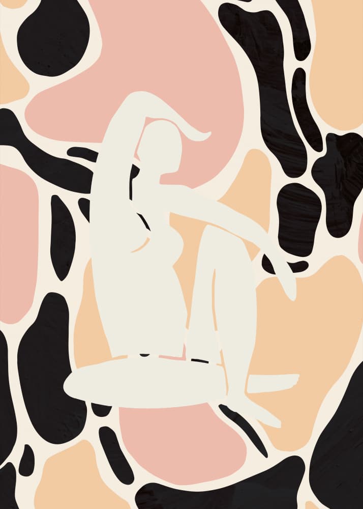 Serene Abstract Woman by Old Artists Studio II — canvas wall art