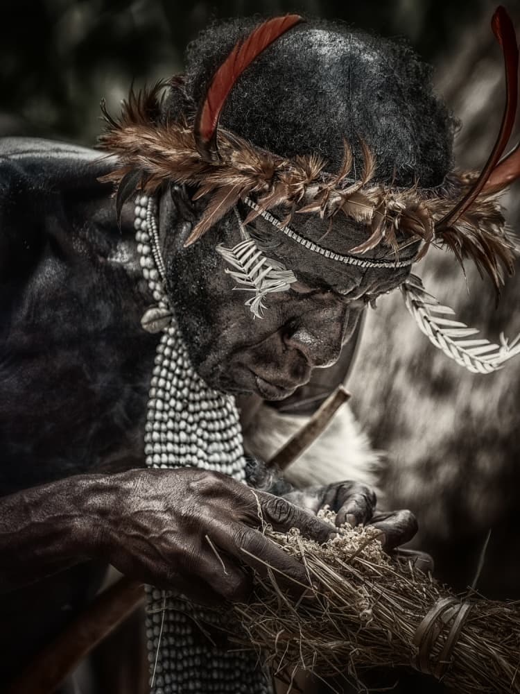 Indigenous Ritual Focus by Pavol Stranak — canvas wall art