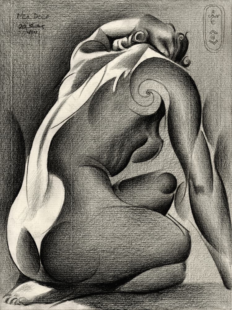 Deep Reflection Nude by Corné Akkers — canvas wall art