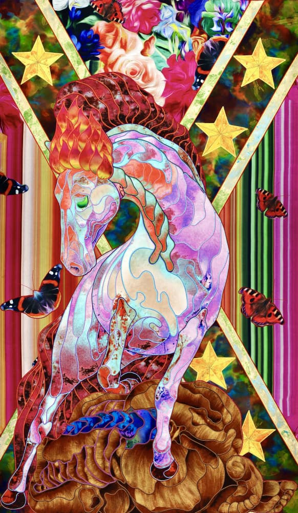 Vibrant Magic Horse by Kostyantin Malginov — canvas wall art