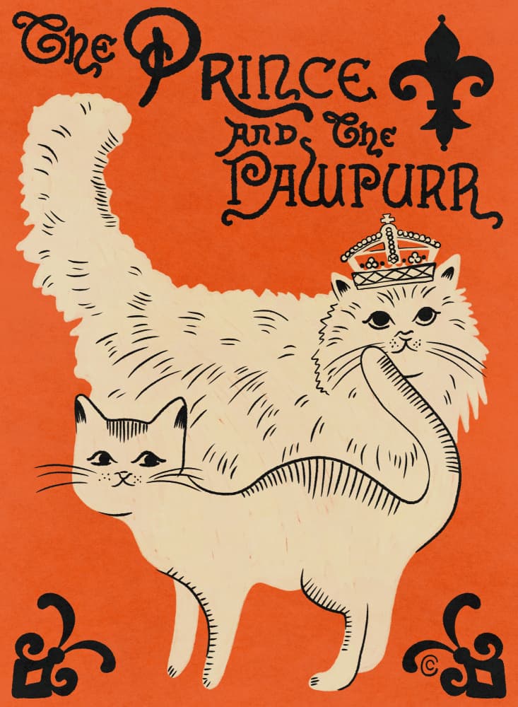 The Prince and the Pawpurr by Carrie Cantwell — canvas wall art