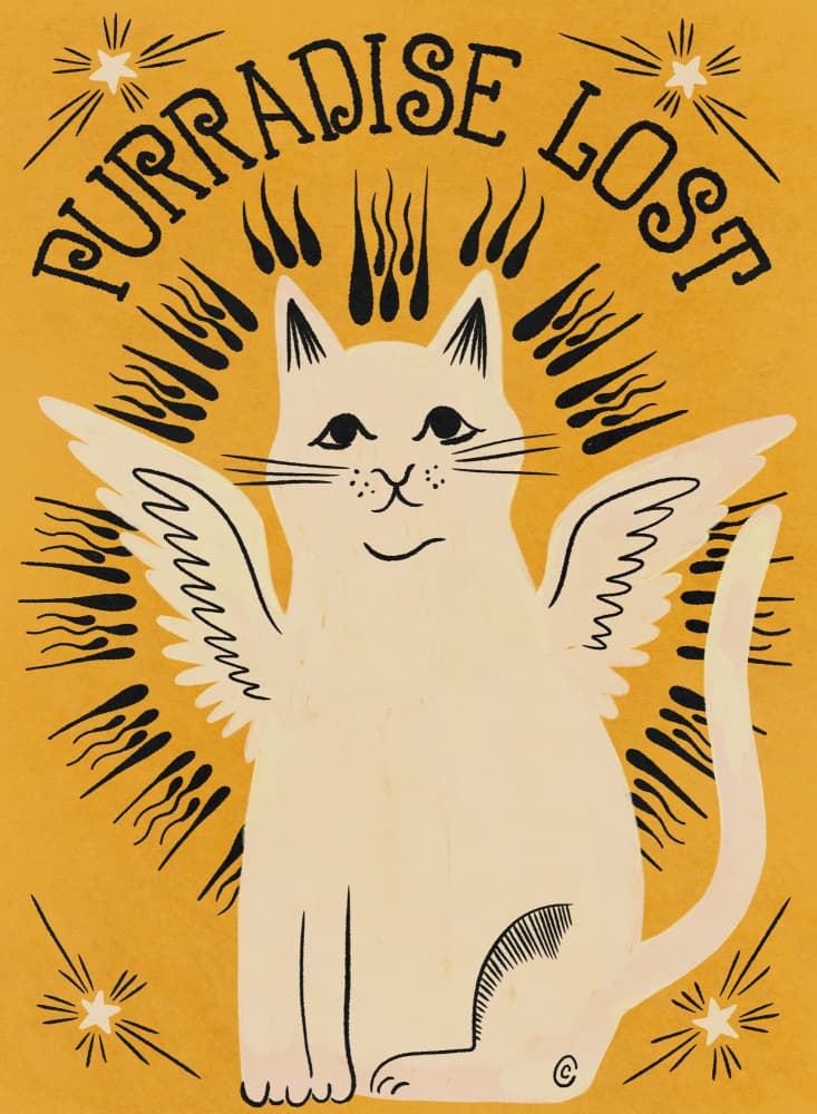 Purradise Lost by Carrie Cantwell — canvas wall art