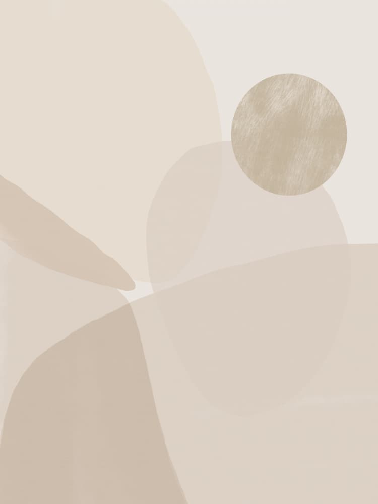 Desert Sun Abstract by Little Dean — canvas wall art